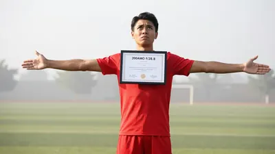 Arsenal teenager Max Dowman has been presented with three Guinness World Records certificates for becoming the...